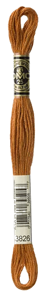 DMC 3826 Skeine Red Fox Brown