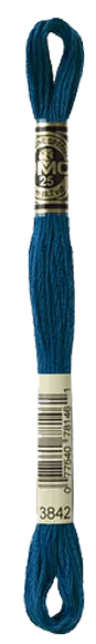 DMC 3842 Skeine Dark Prussian Blue